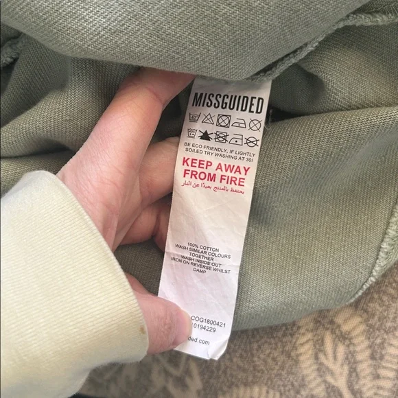 Misguided Denim Oversized Shacket Shirt Jacket Women’s size 12 - Picture 9 of 10